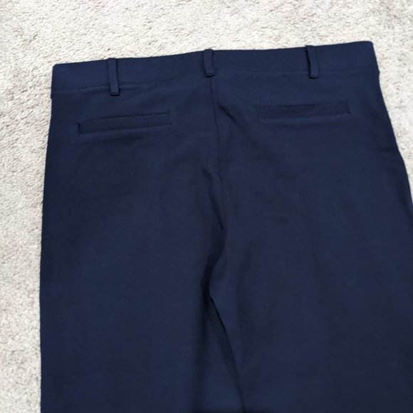 Betabrand Straight-Leg Classic Dress Pant Yoga Pants In Navy Size Large - Picture 6 of 11